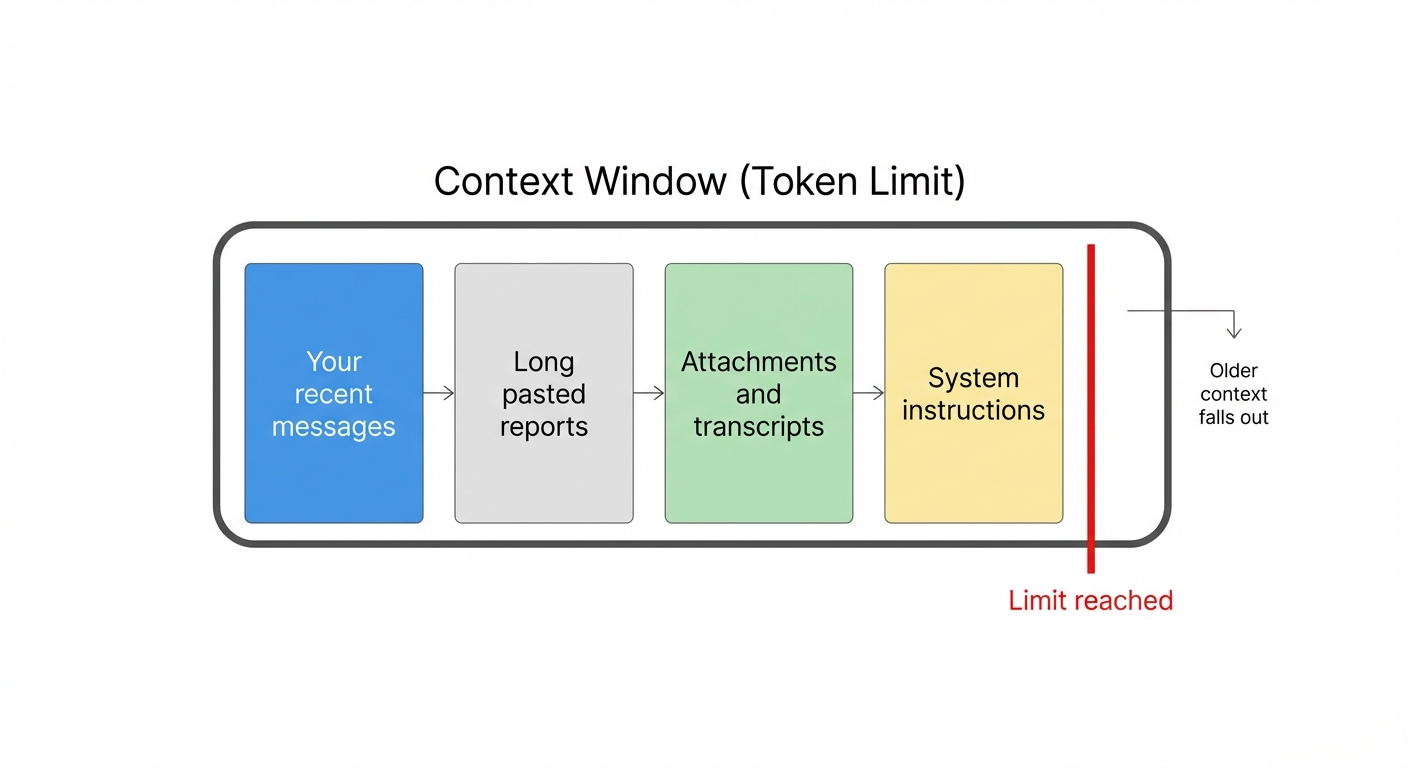 When Your AI Assistant Starts Acting Weird: The Context Window Problem (Token Limits)